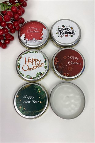 Yılbaşı Özel 5li Gümüş Mum Set 