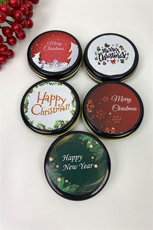 Yılbaşı Özel 5li Siyah Mum Set 