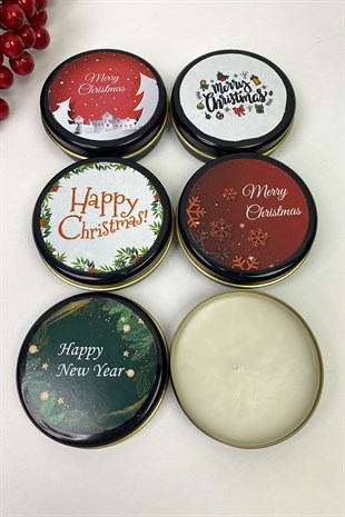 Yılbaşı Özel 5li Siyah Mum Set 