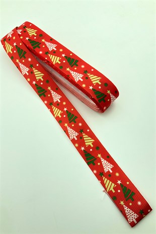 Yılbaşı Temalı Baskılı Yılbaşı Kurdelesi