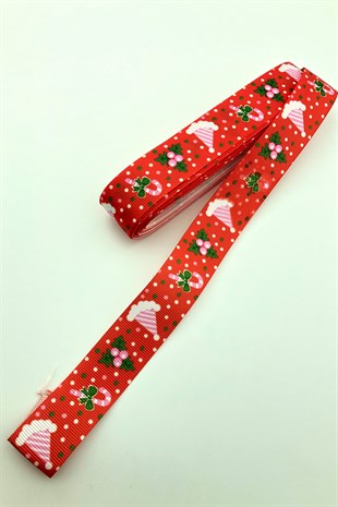 Yılbaşı Temalı Baskılı Yılbaşı Kurdelesi