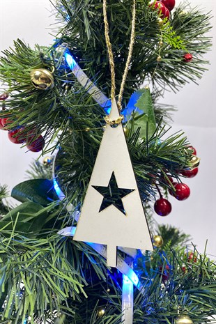 Yıldız Ağaç Yılbaşı Ağaç Süsü(5Adet)