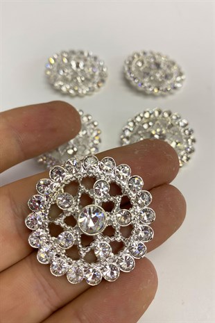 زر حجر النجمة وبروش 1 قطعة