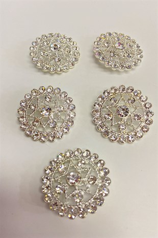 زر حجر النجمة وبروش 1 قطعة