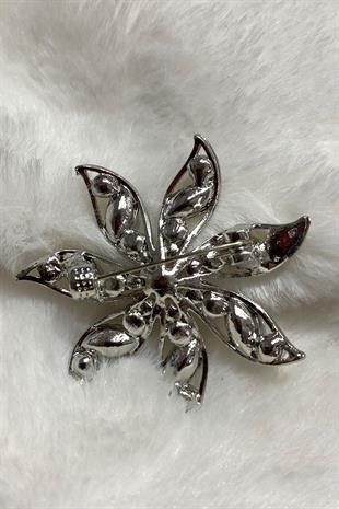 إكسسوار فستان بروش بياقة حجرية على شكل نجمة