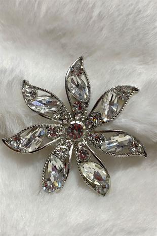 إكسسوار فستان بروش بياقة حجرية على شكل نجمة