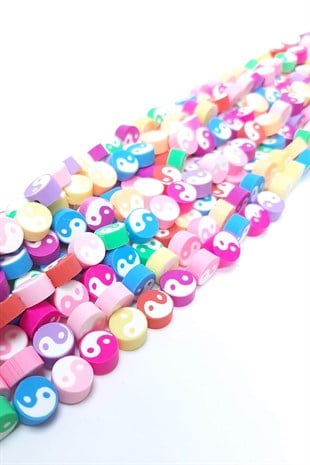 Ying Yang Fimo Hamur Boncuk
