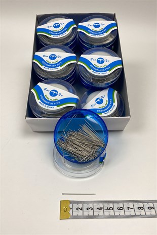 Yuvarlak Kutu Toplu İğne 12 Adet