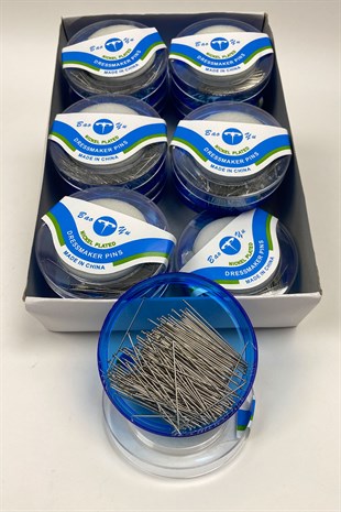 Yuvarlak Kutu Toplu İğne 6 Adet