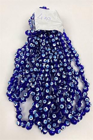 Yuvarlak Nazar Boncuğu 1 Dizi 10 mm