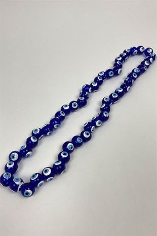 Yuvarlak Nazar Boncuğu 10 Dizi 10 mm