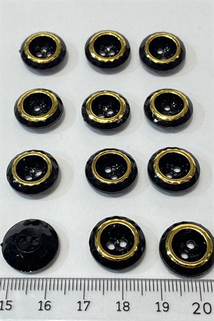 زر خياطة بفتحة مركزية دائرية 10 قطعة