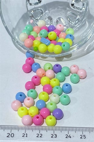 Yuvarlak Plastik Boncuk 20 gr