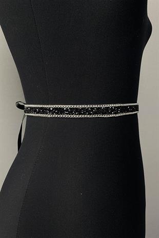 سلسلة حبة مطرزة أنيقة حزام الخصر فستان الإكسسوار