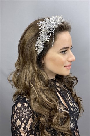 Zosma Crystal Stone Henna and Bridal Crown