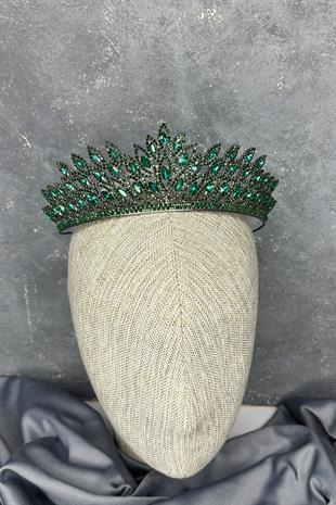 Emerald Green Beria Bridal Henna Tiara