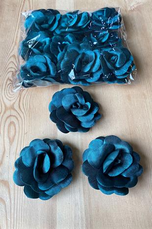 Emerald Green Bridal Henna Hand Rose 12 Pcs