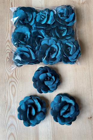 Zümrüt Yeşili Siyah Gelin Kına El Gülü 2 Adet