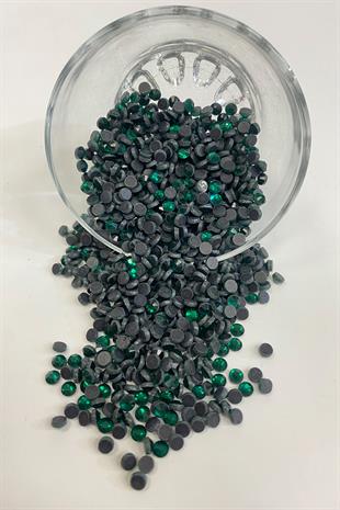 Emerald Green Iron-On Beads Ss20 5mm Adhesive Stone 25 grm