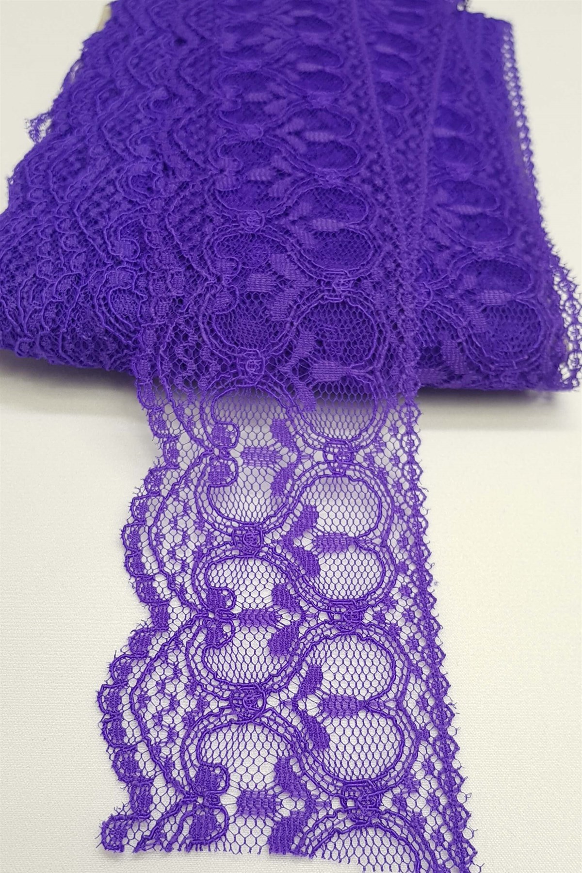 Açık Mor Kolalı Kuğu Dantel 6 cm