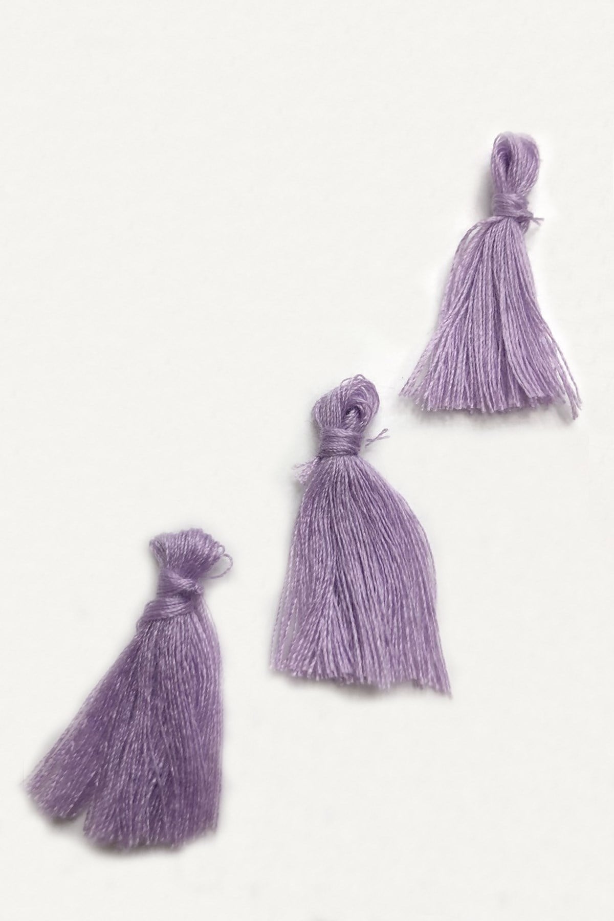 Lilac Cotton Tassel 10 Pieces 3 cm