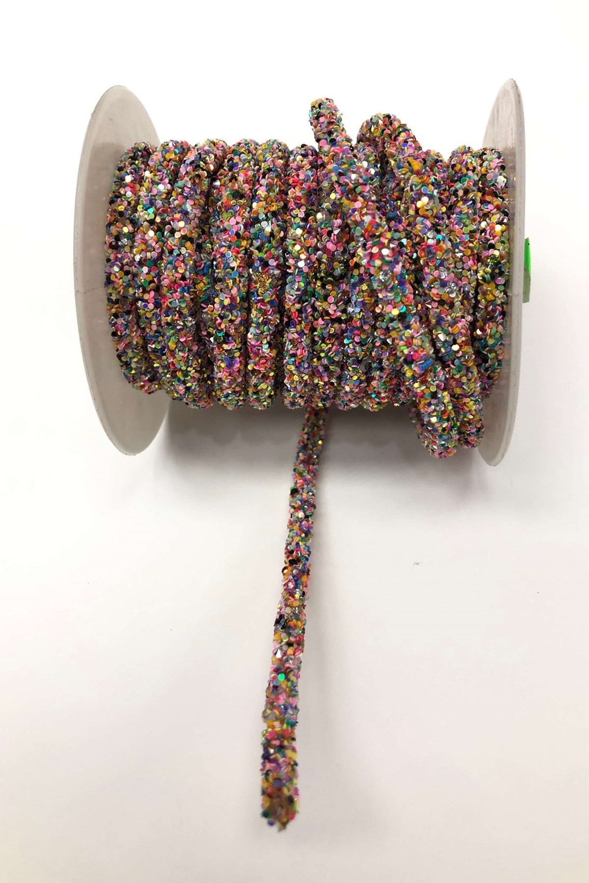 Colorful Bead Embroidered Ribbon 1 cm