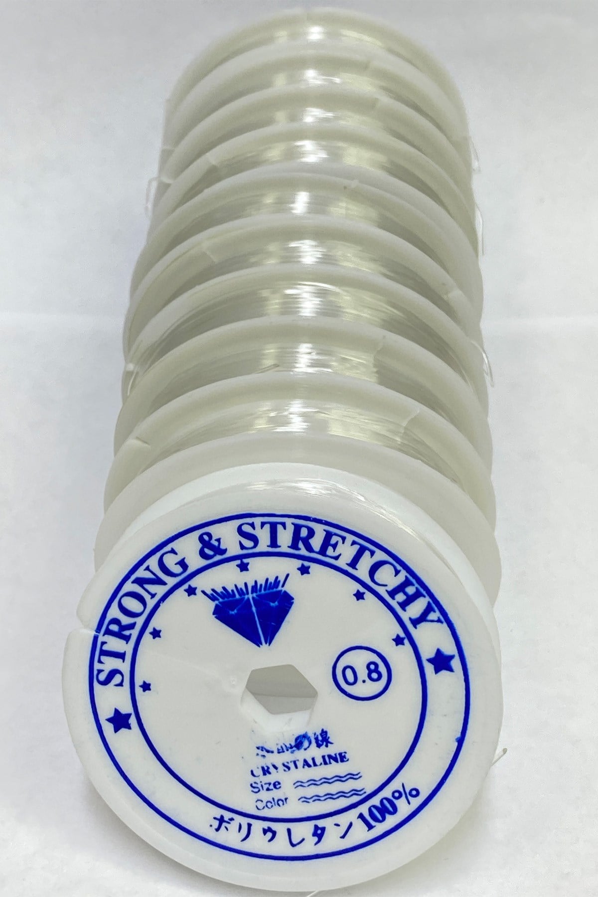 0.8 mm Esnek Lastikli Misina 10 Adet