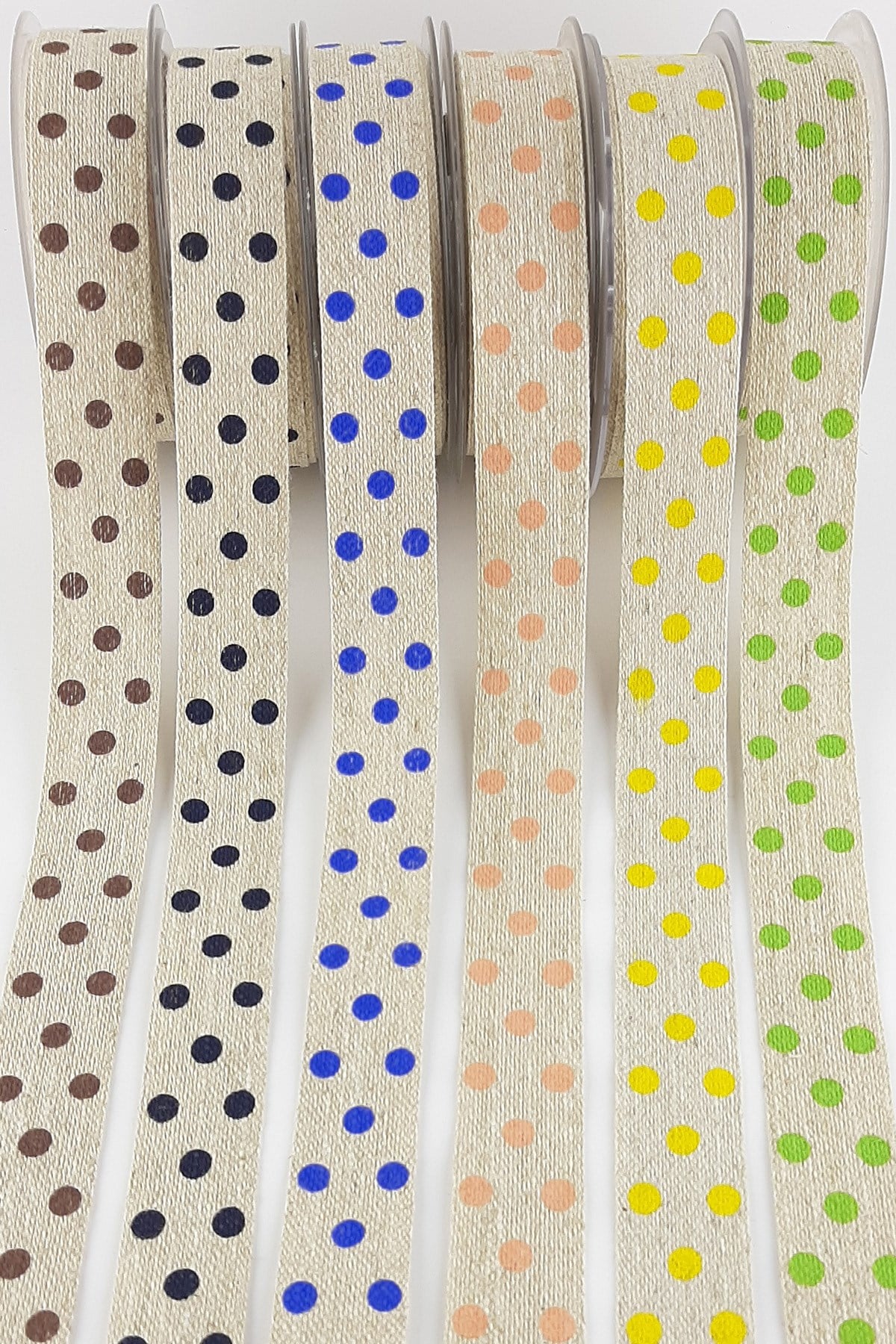 10 mt Printed Linen Ribbon