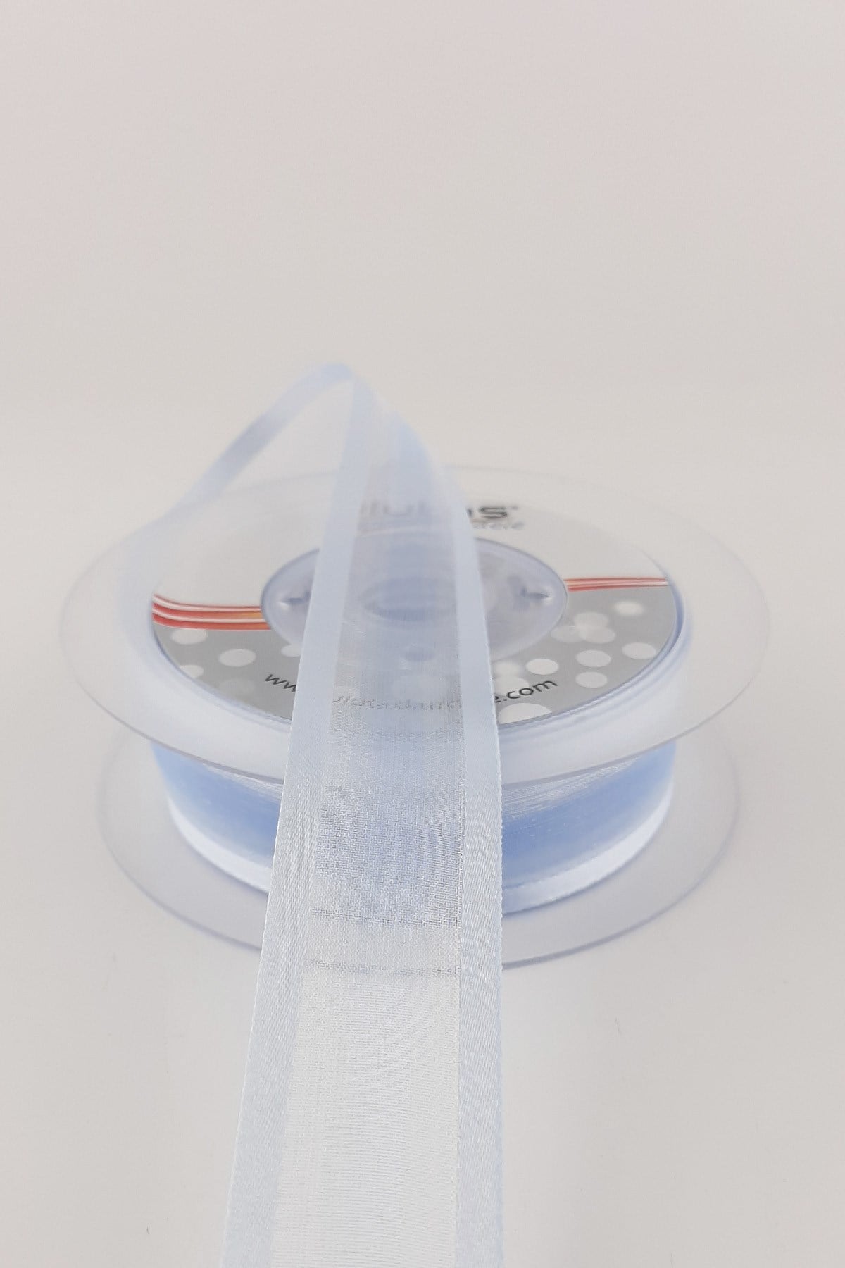 Light Baby Blue Wide Organza Satin Ribbon 20 mt