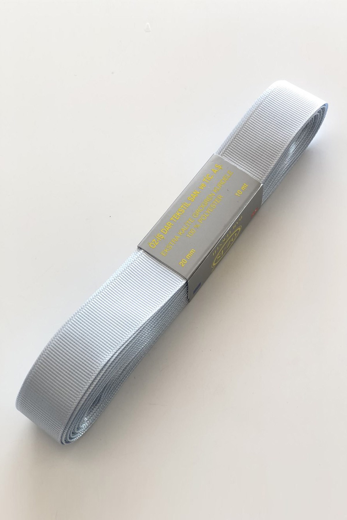 Açık Bebe Mavi Grogren Kurdele 2 cm 10 mt