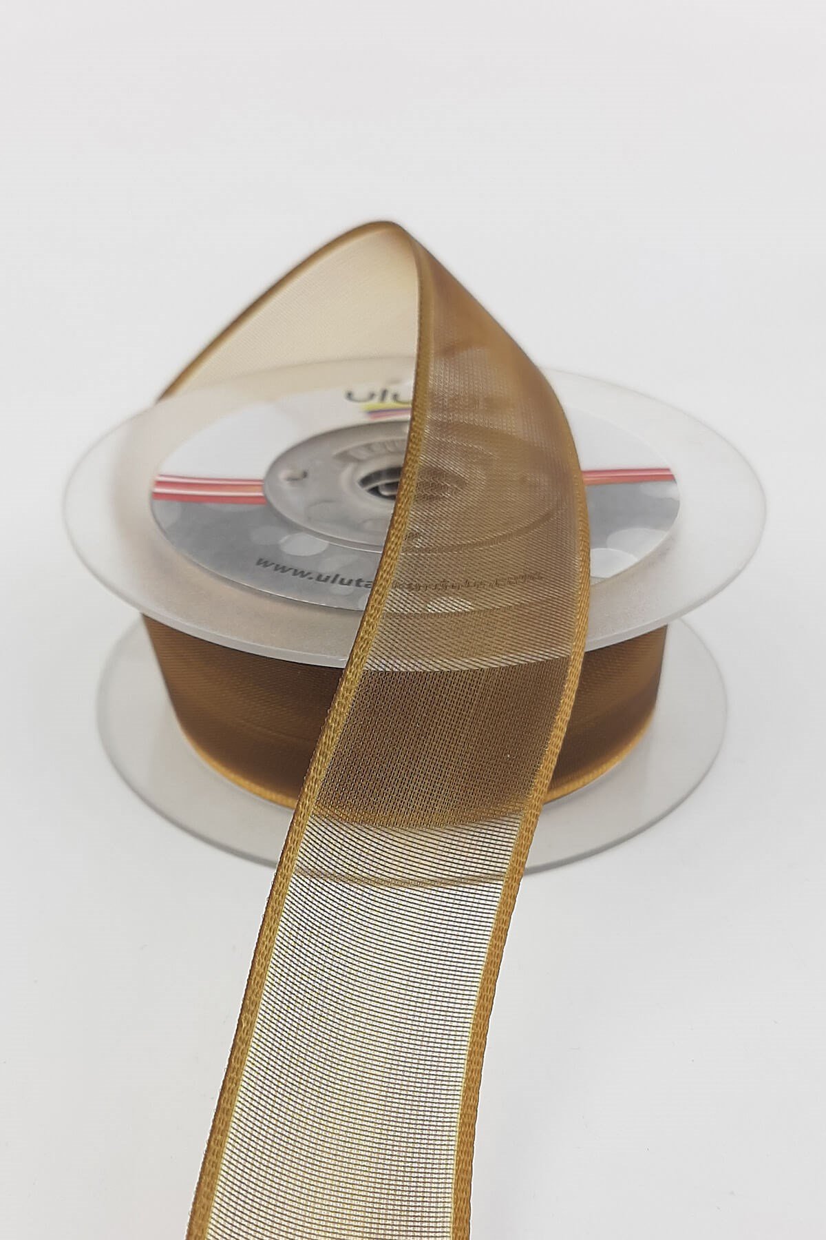 Light Brown Plain Chiffon Ribbon 2,5 cm 20 mt