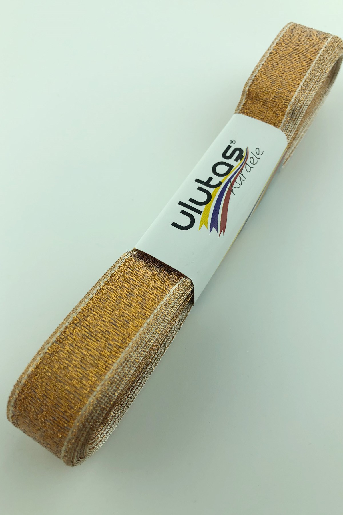 Light Brown Glittery Ribbon 1,5