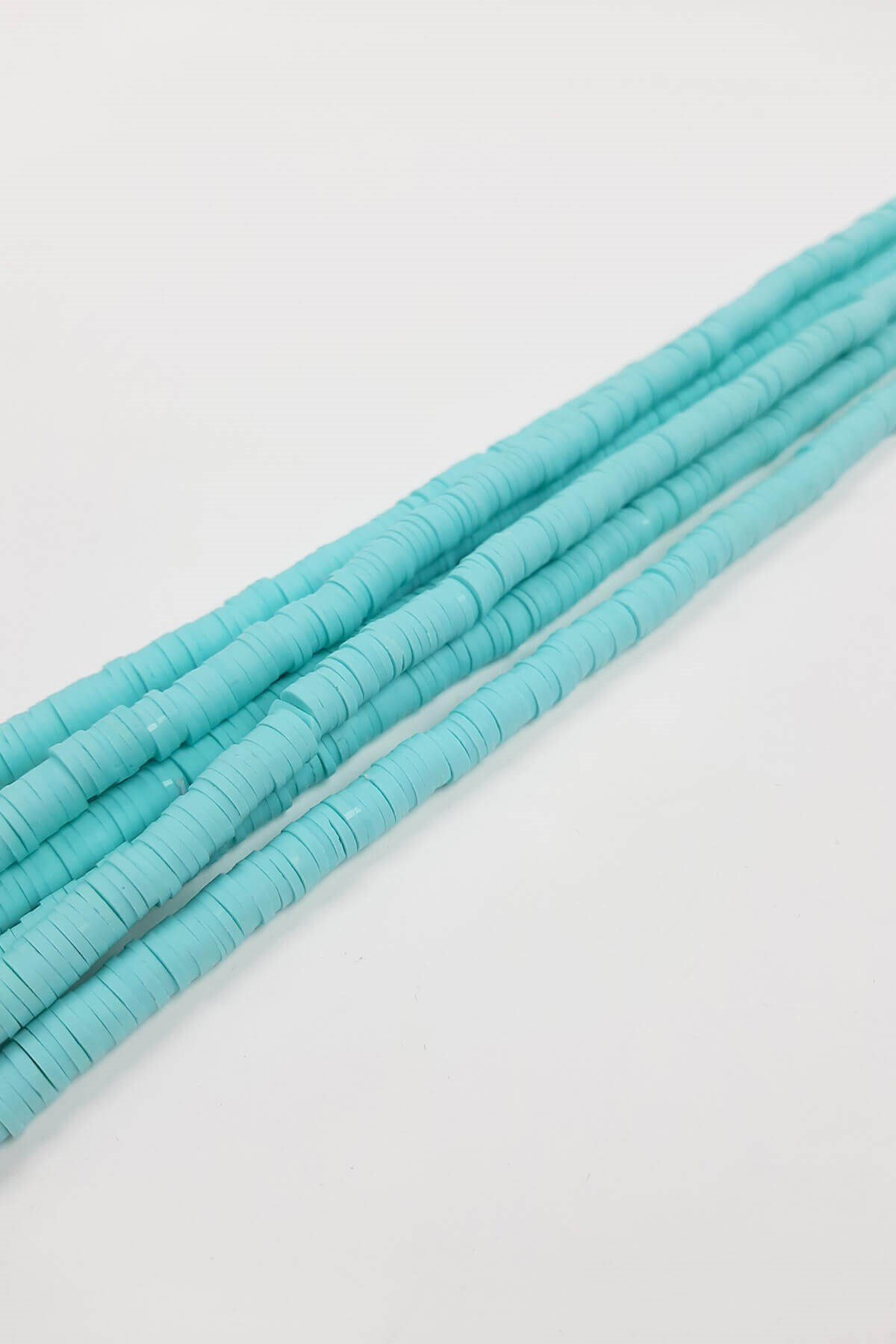 Açık Mavi 6 mm Fimo Boncuk