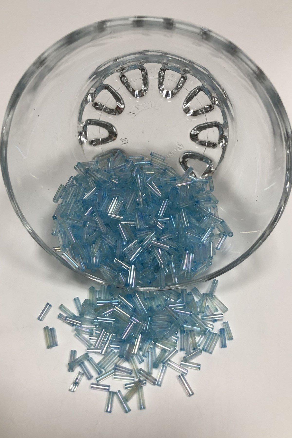 Açık Mavi Boru Boncuk 5 mm