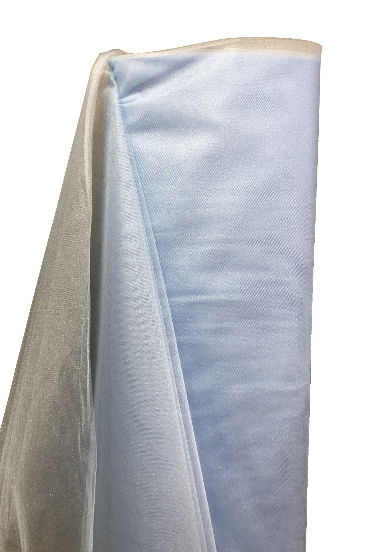 Light Blue Crystal Tulle (width 3 mt Length 1 m)