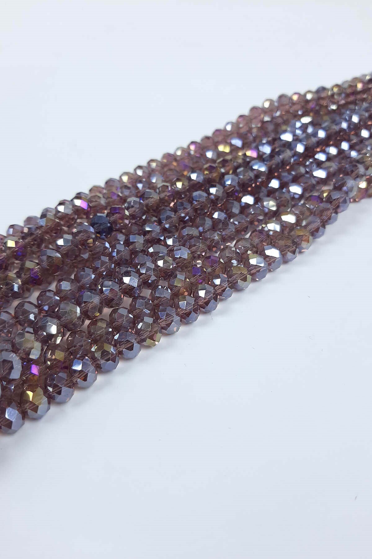 Açık Mürdüm Kristal Boncuk 8 mm