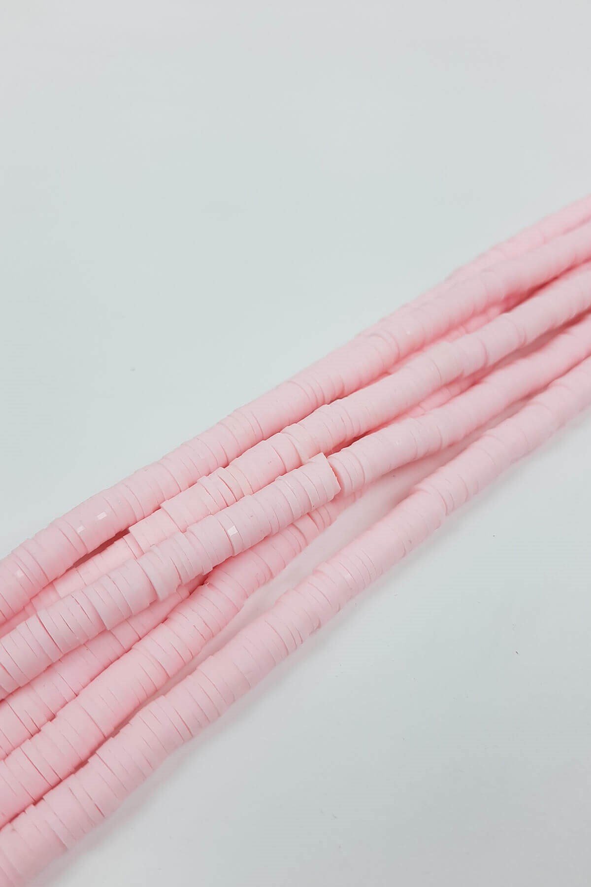 Açık Pembe 6 mm Fimo Boncuk