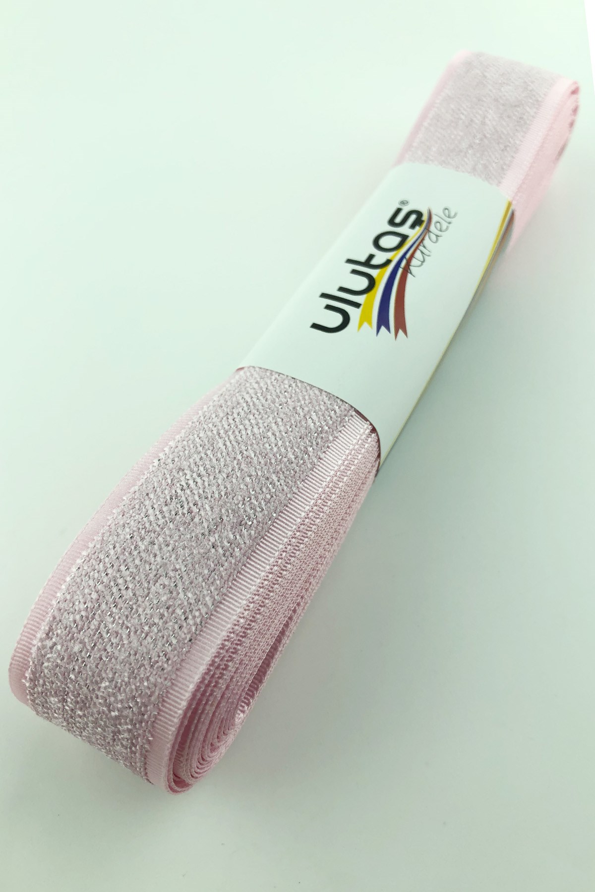 Açık Pembe Kadife Efektli Kurdele 2,50 Cm