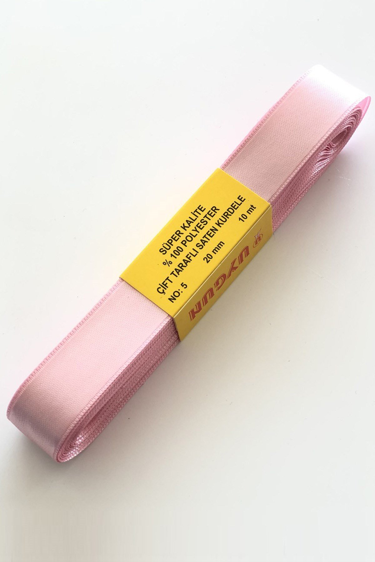 Açık Pembe Saten Kurdele 2 cm