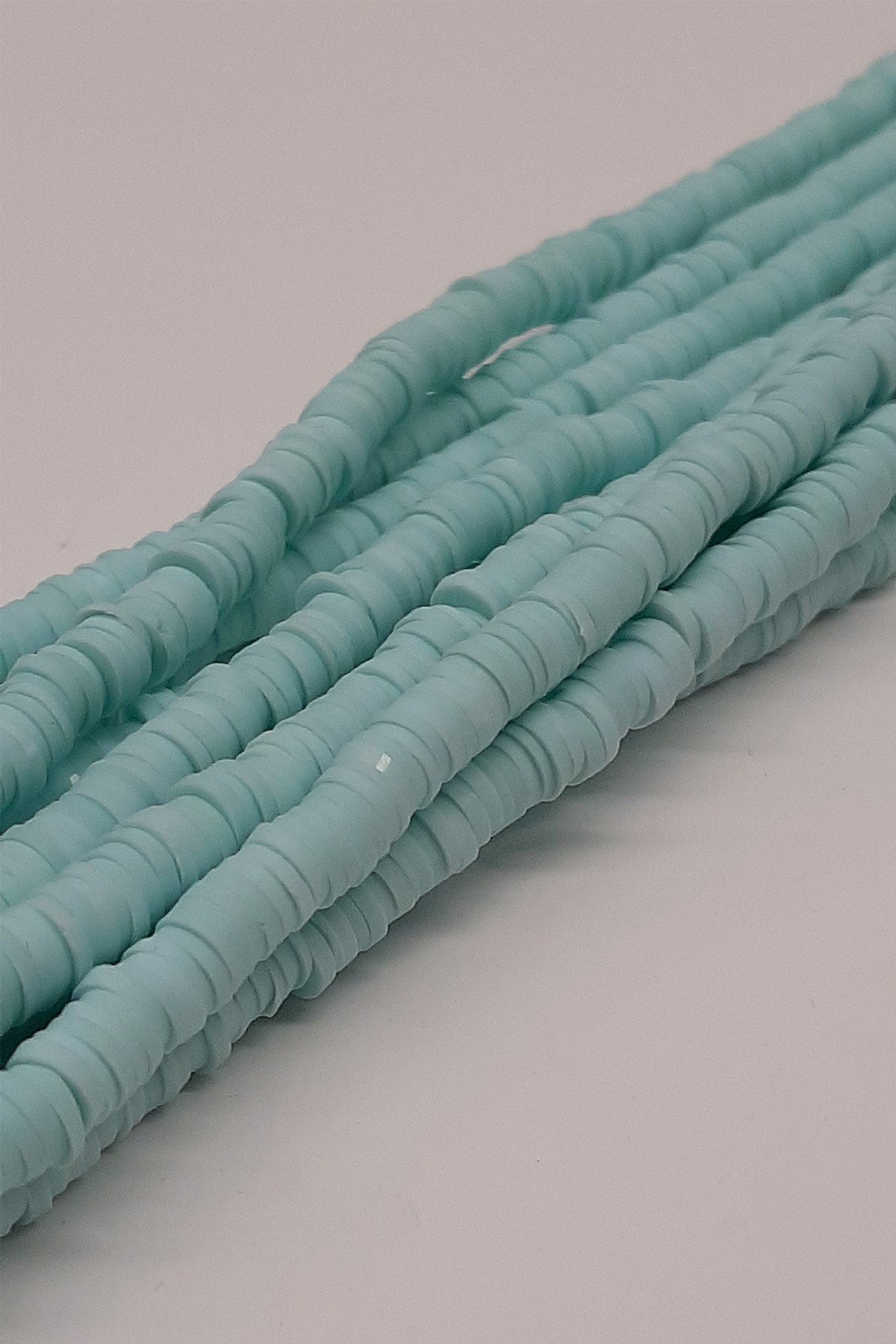 Açık Turkuaz Fimo Hamur Boncuk 6Mm