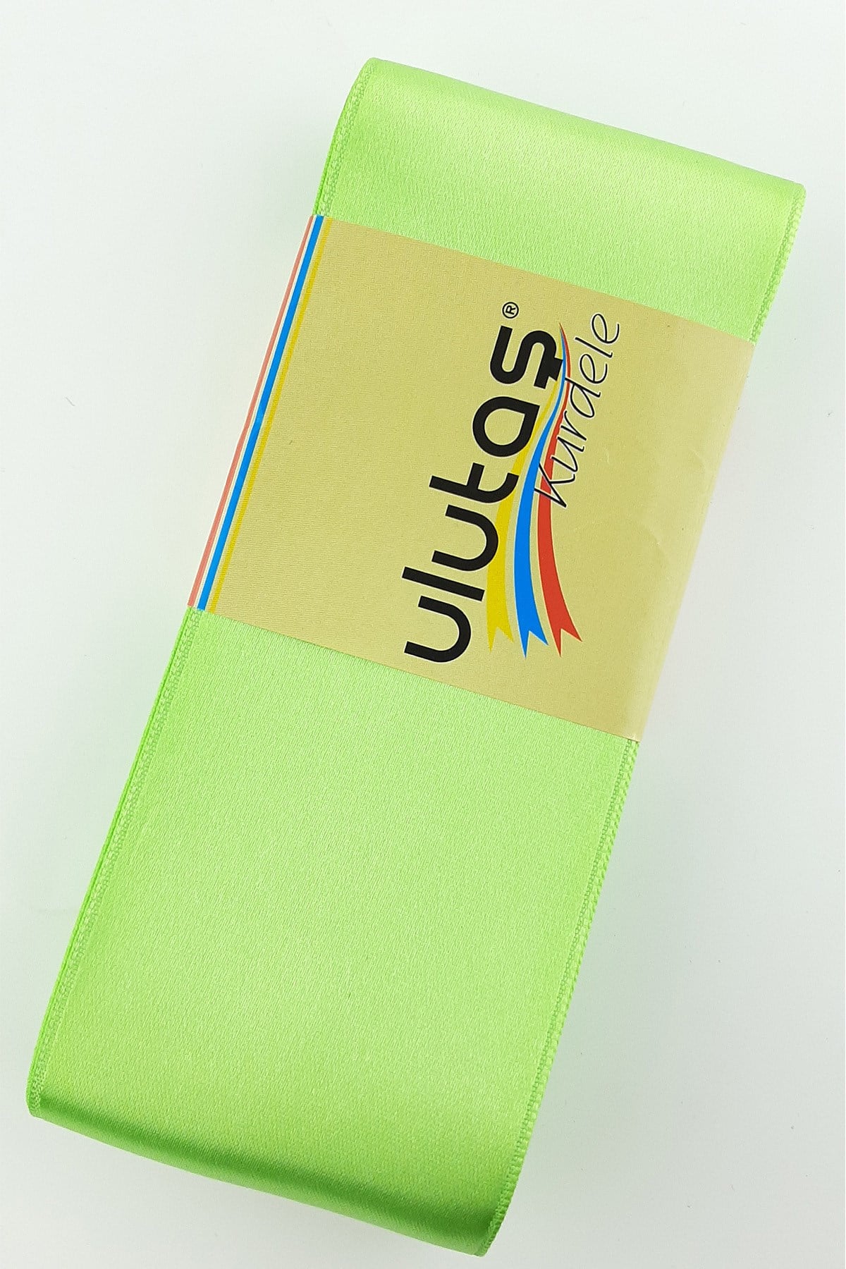 Açık Yeşil Saten Kurdele 6 cm 10 Mt