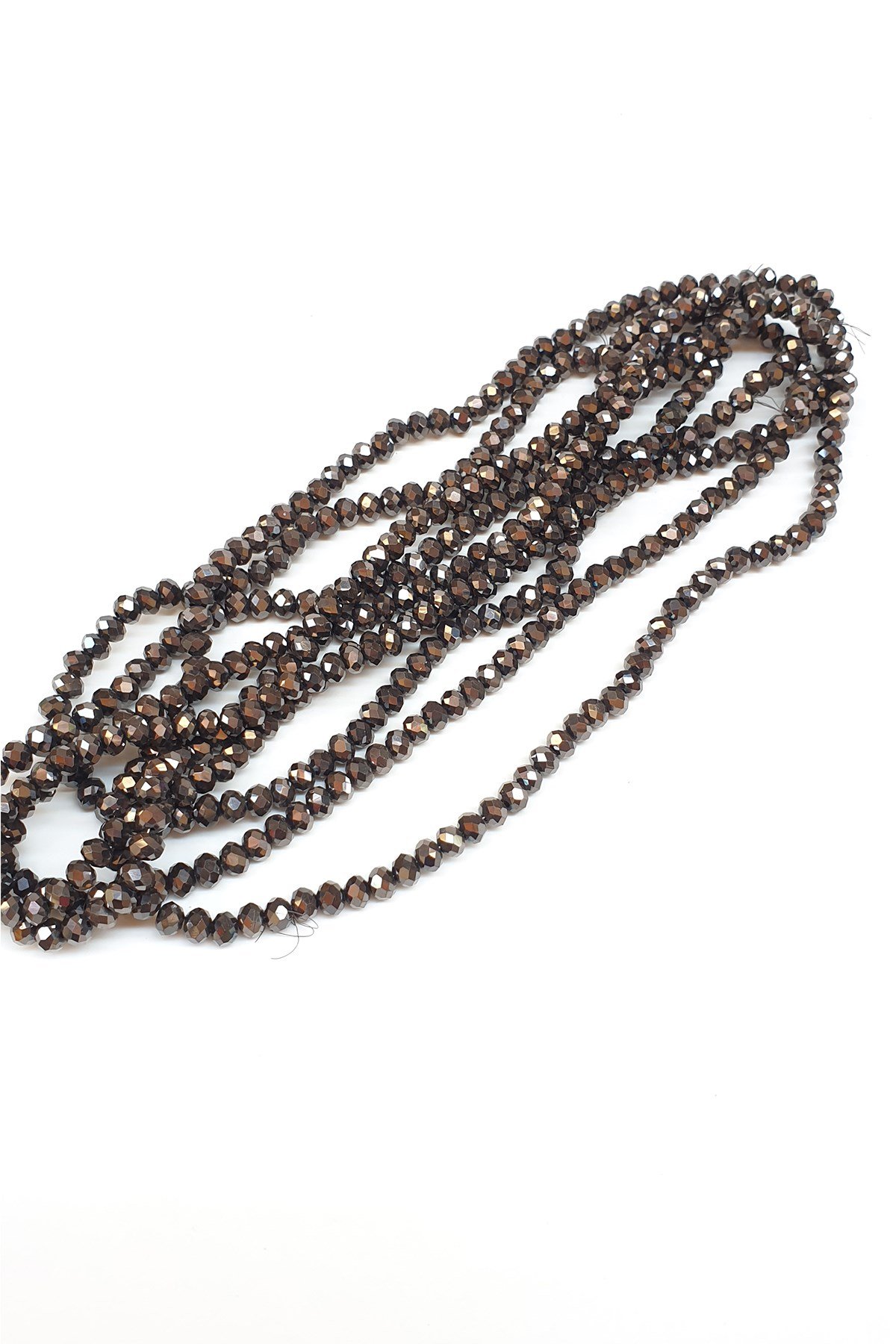 Antrasit Kaplama Kristal Boncuk 6 Mm