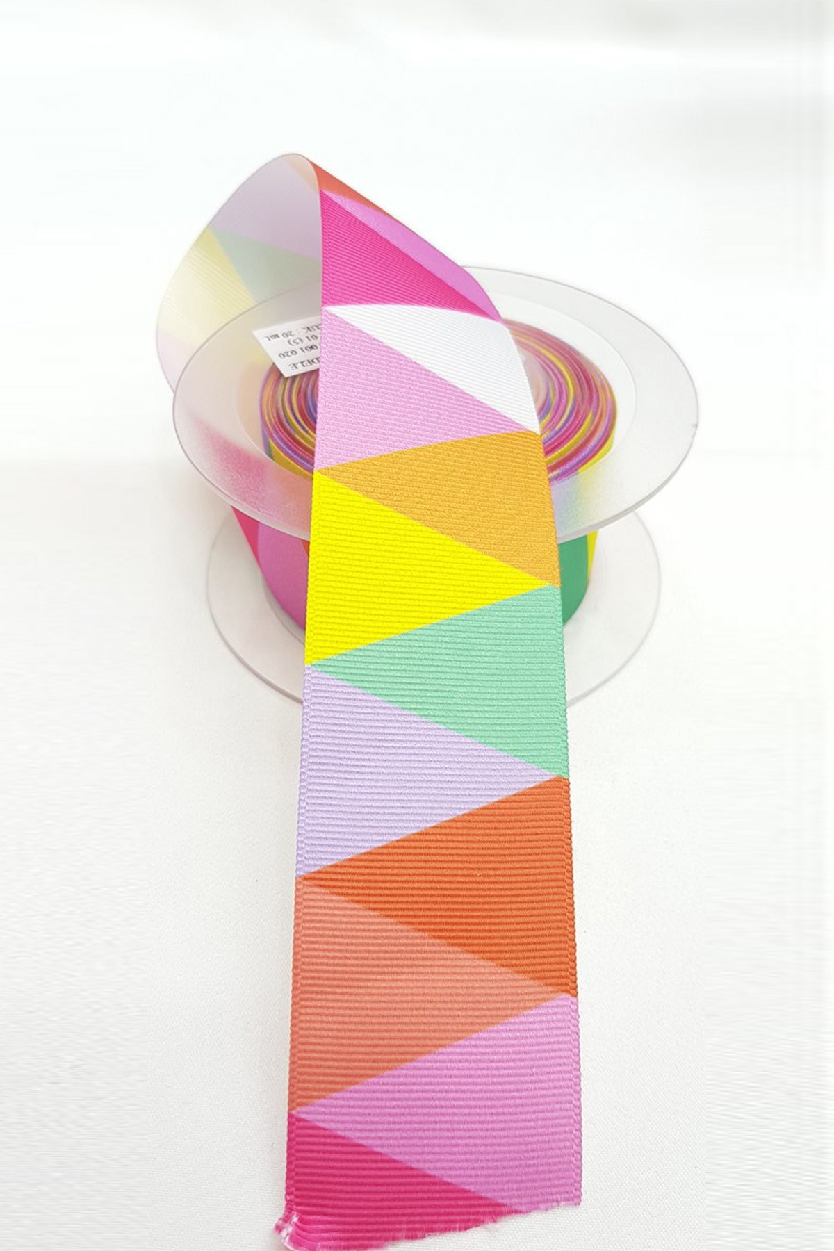 Red Tone Colors Printed Grosgrain Ribbon 4 cm