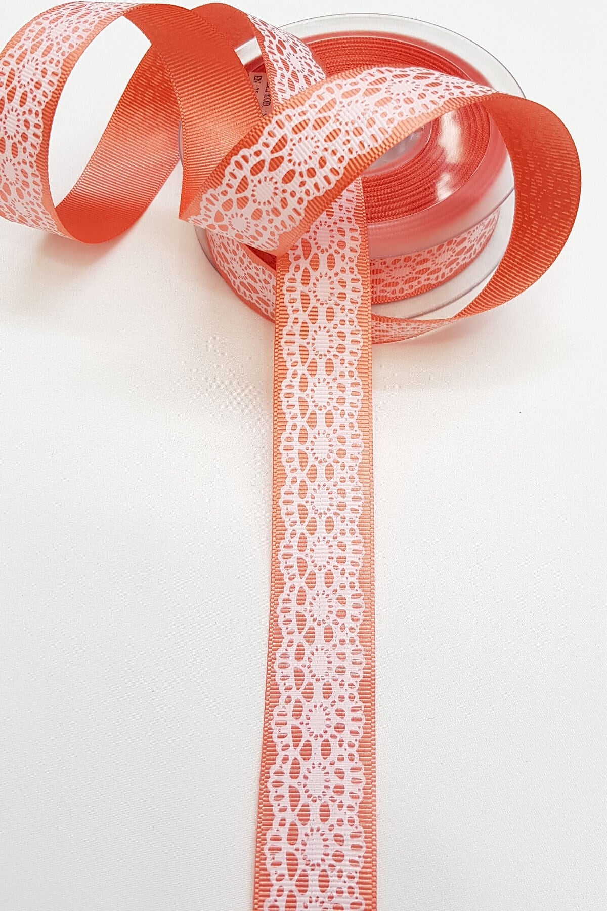 شريط برتقالي منقوش بالحبوب المطبوع 2.5 سم