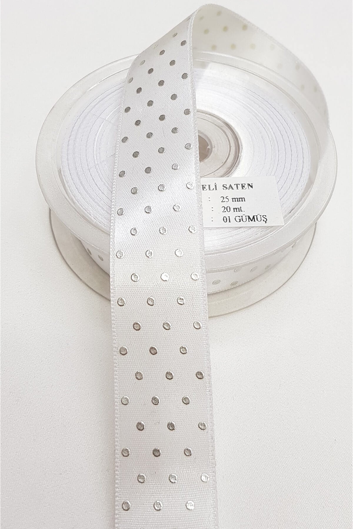 BASKILI SATEN KURDELE  2,5CM