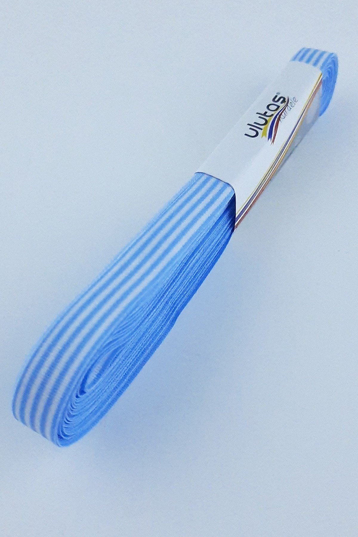 Bebe Mavi Çizgili Degrede Kurdele 1 cm 10 mt