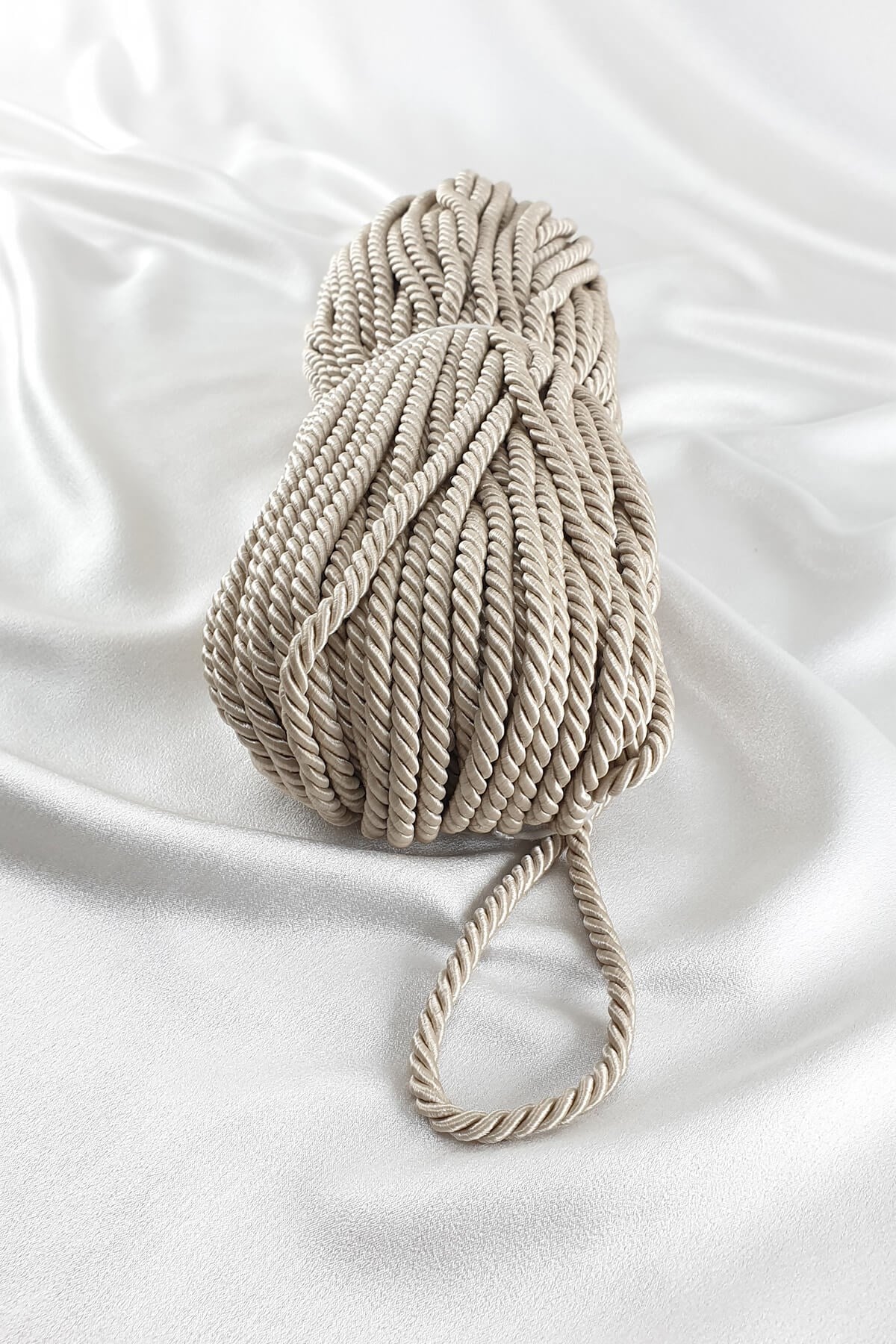 Bej Rengi Kordon İp 8 Mm