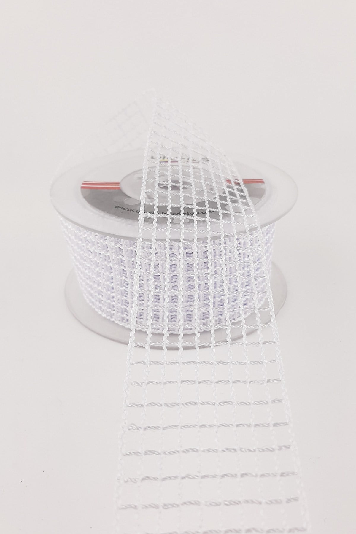 White Mesh Ribbon 4 cm 10 m