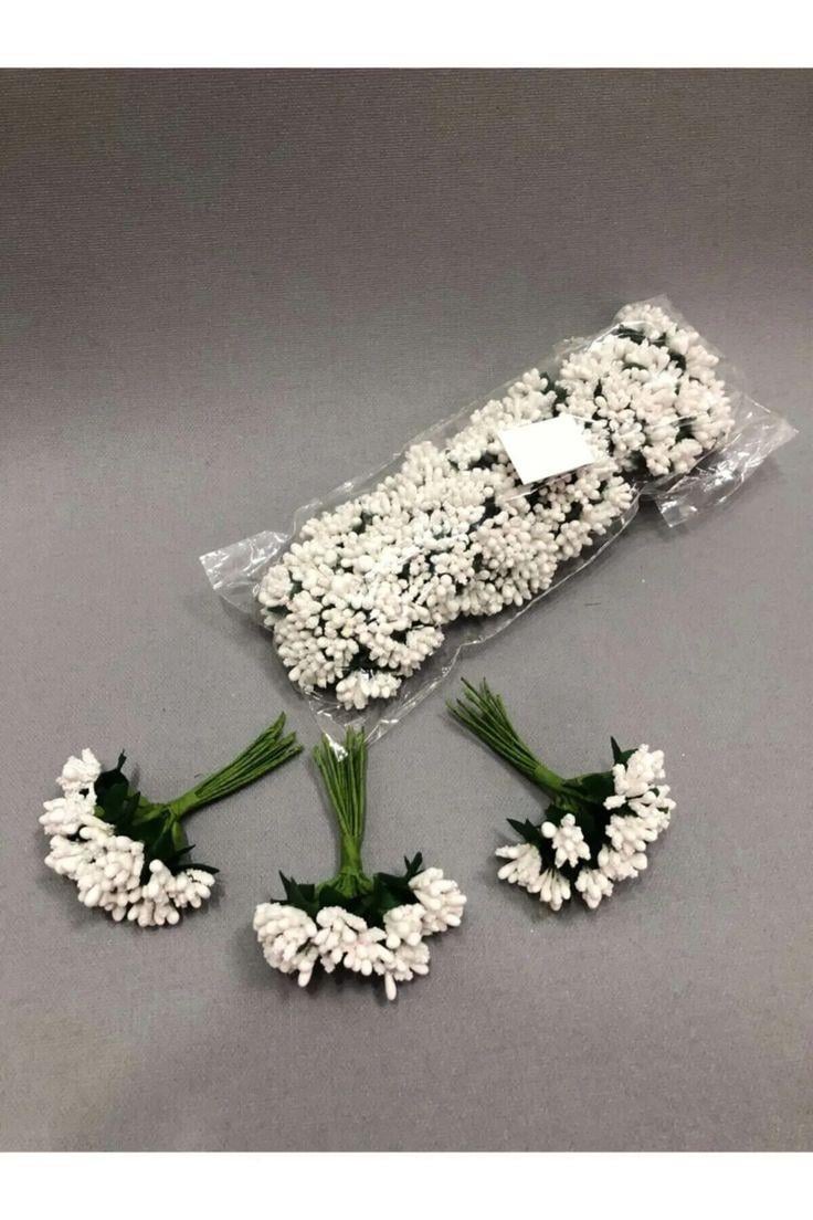 Beyaz Renkli Nikah Şekeri Bebe Hediyelik Süsleme Tohum 1 Paket 144lü