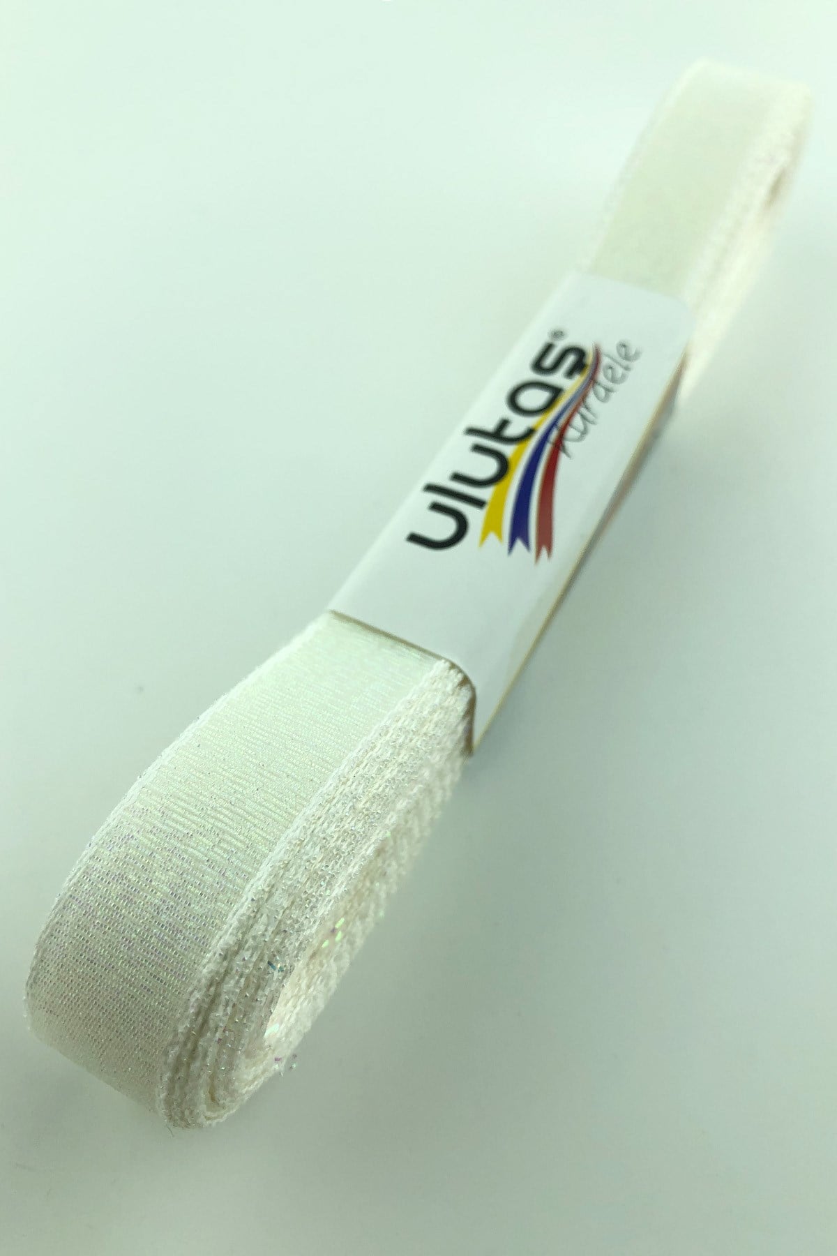 White Glitter Ribbon 1.5